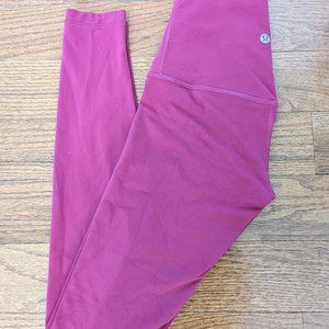Lululemon Align super high rise leggings 28" Size 0